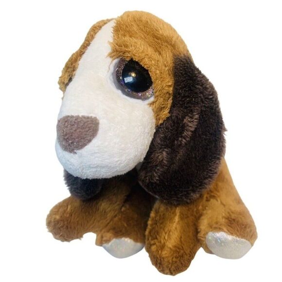 Russ Berrie Lil Peepers BAXTER the Basset Hound 8” Plush Stuffed Animal Big Eyes - Picture 3 of 8